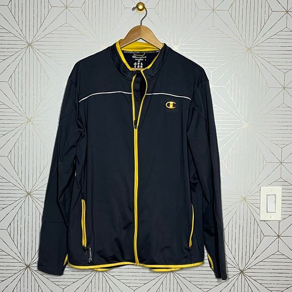Champion Blue Yellow Performax DuoFold Warm CTRL Full Zip Jacket Men's XL $60 - Picture 8 of 8